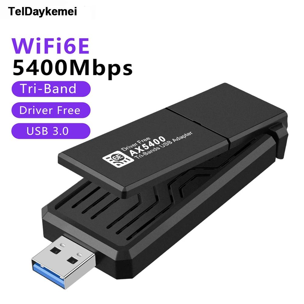 ̹  AX5400  6E Ʈ  USB 3.0 , ũž Ʈ  10 11 , 2.4G 5G 6G  ù 